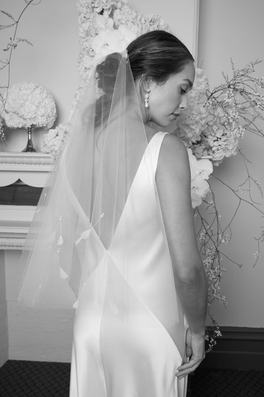 1.8 Plume Satin Slip Gown