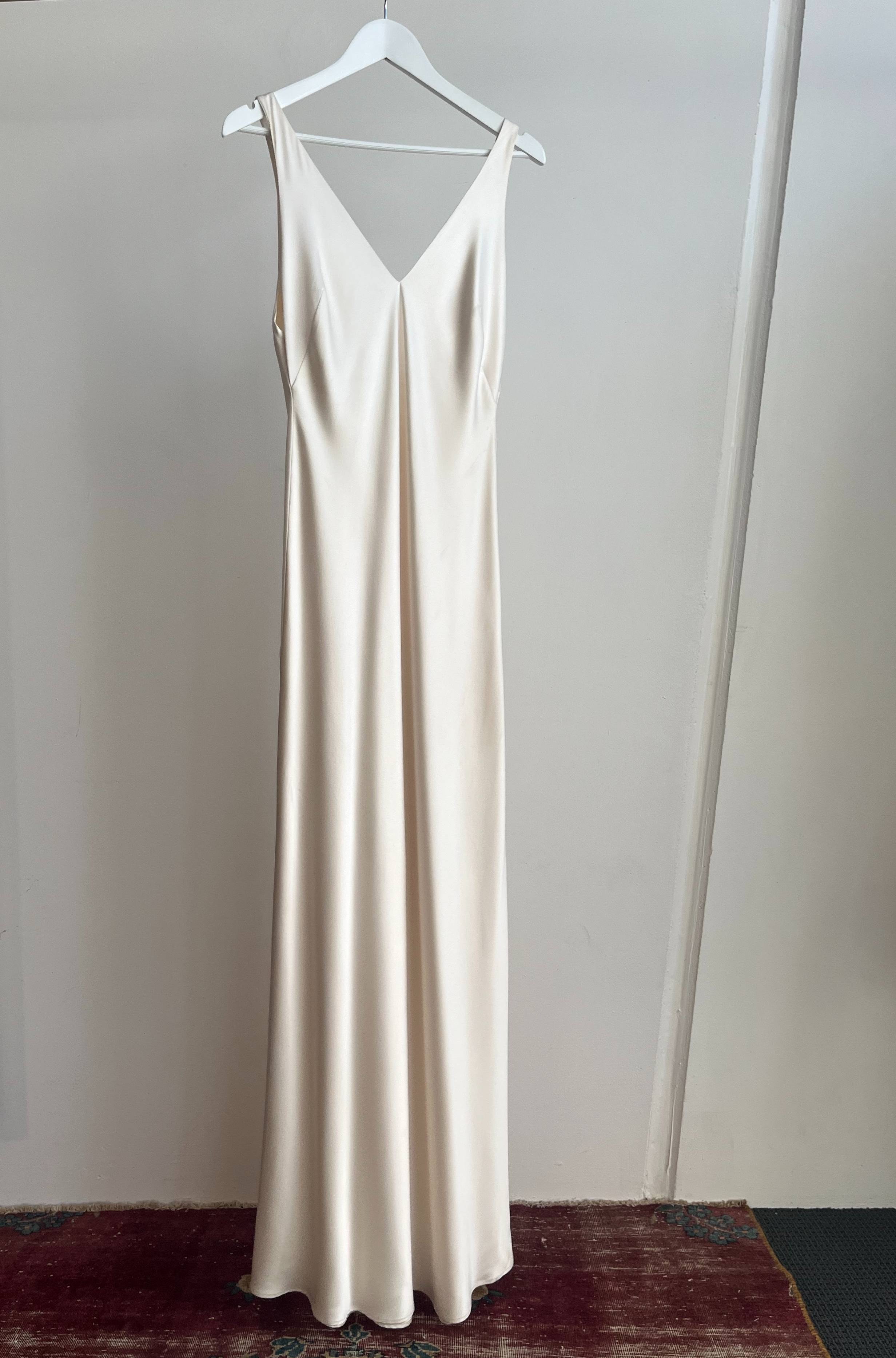 1.8 Plume Satin Slip Gown Sample (AU 10)