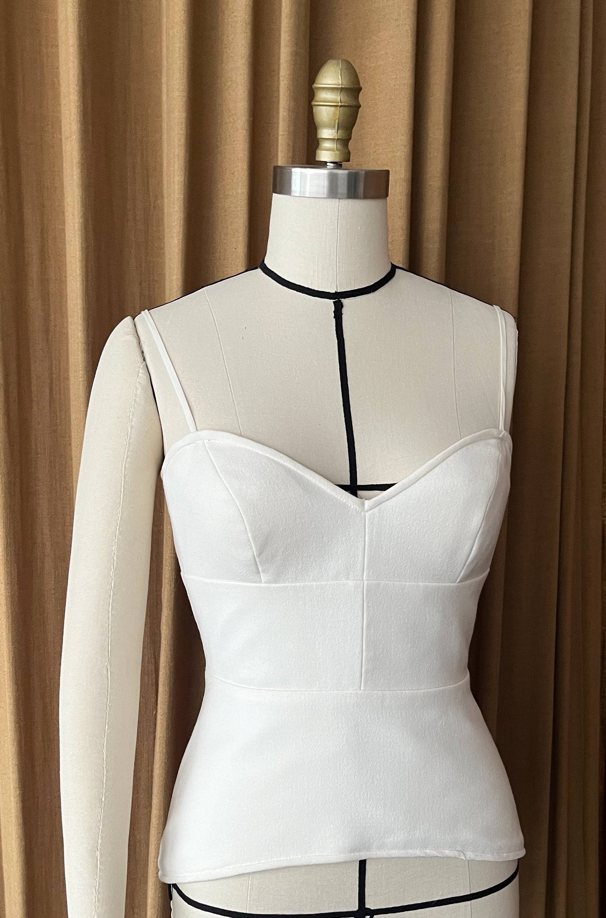 3.22 Darcy Wool Crepe Bodice Sample (AU 10)