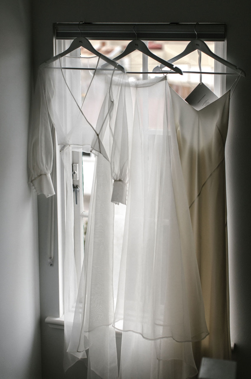 3.11B Cross Over Organza Blouse