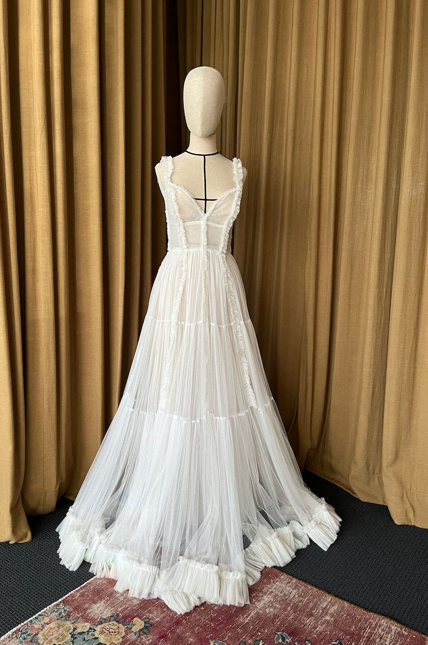 2.4 Ruched Tulle Gown Sample (AU 8)