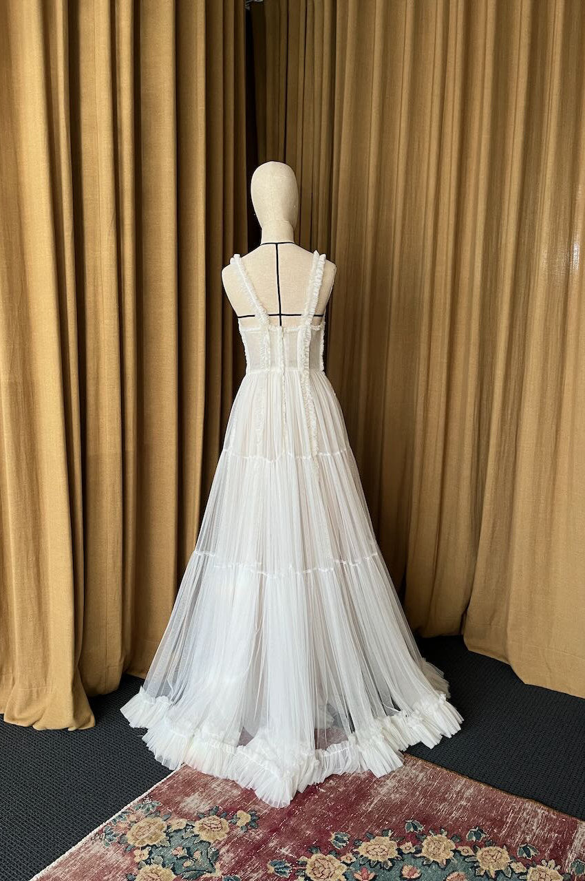 2.4 Ruched Tulle Gown Sample (AU 8)
