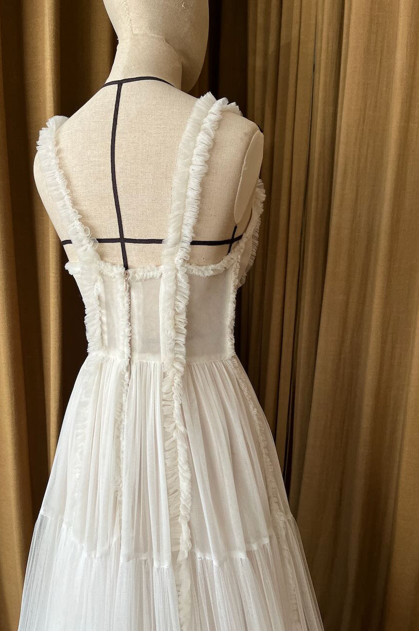 2.4 Ruched Tulle Gown Sample (AU 8)