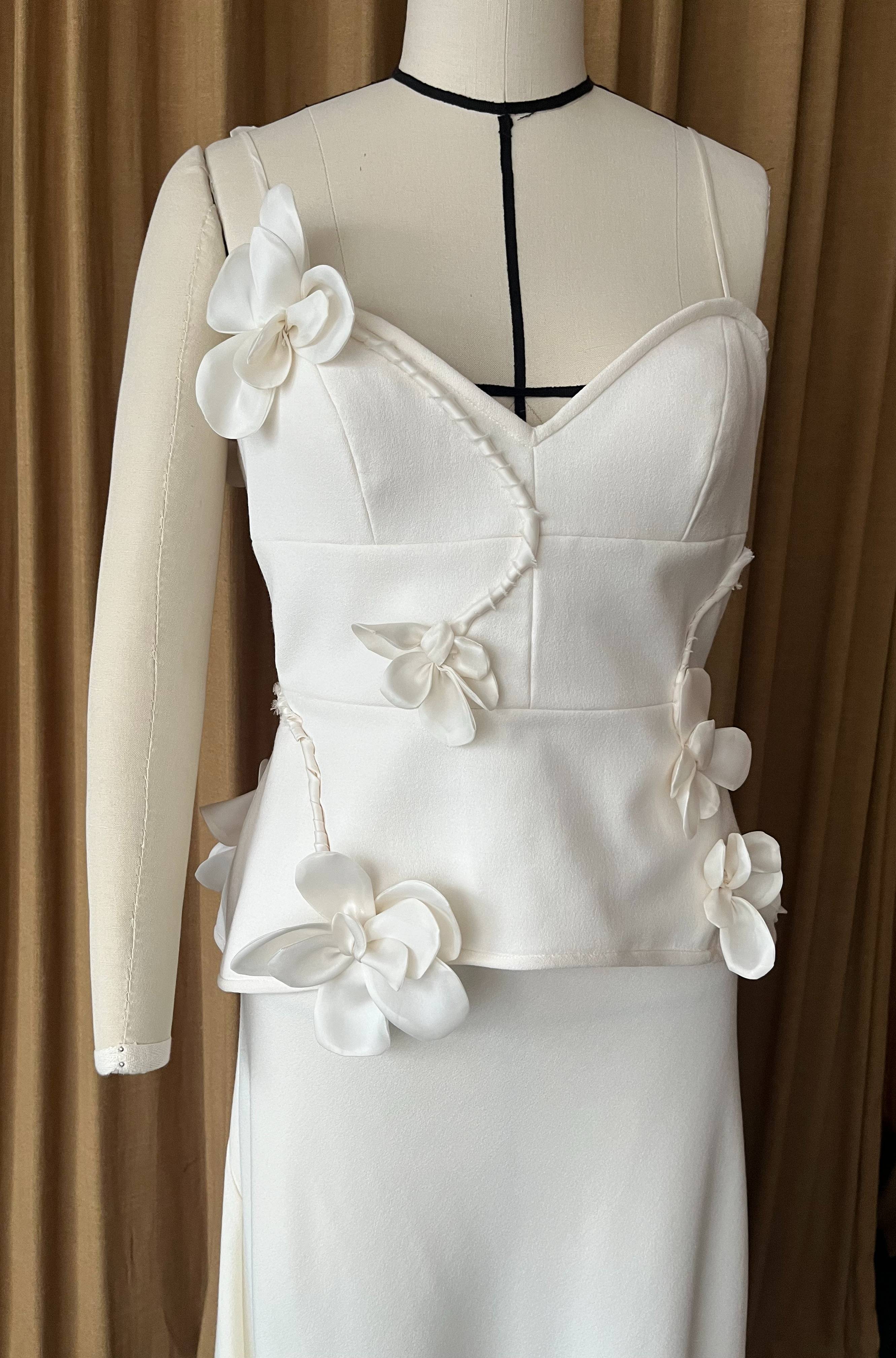 3.22B Darcy Bodice with Silk Flowers Sample (AU14)