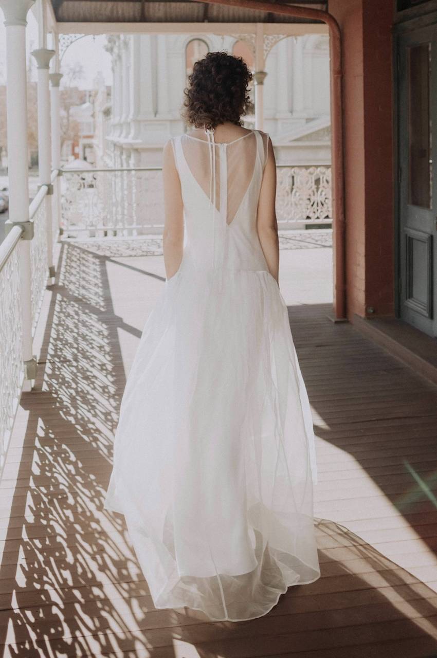 1.8 Plume Satin Slip Gown